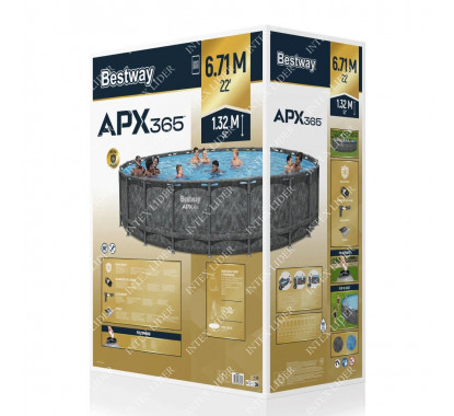 Каркасный круглый бассейн APX-365 Bestway, 671х132см, (561JZ)