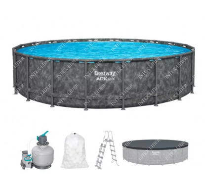 Каркасный круглый бассейн APX-365 Bestway, 610х132см (561KE)
